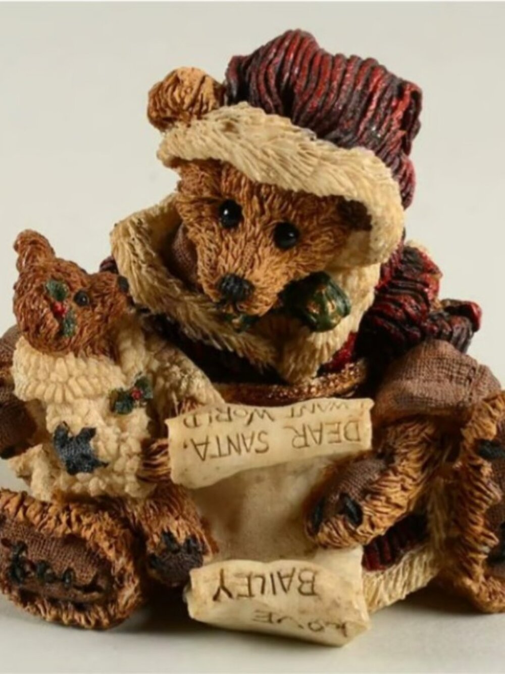 Kringle & Bailey With List - 2235 - Bearstone Collection by Boyds Bears BOXED